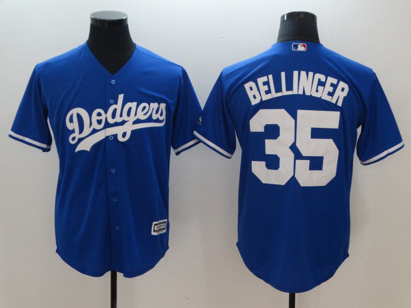Men Los Angeles Dodgers #35 Bellinger Blue Game MLB Jerseys